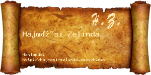 Hajmási Zelinda névjegykártya